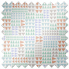 Watercolour Triangles, Bronze Azure - Twist&Fit Roller Blind
